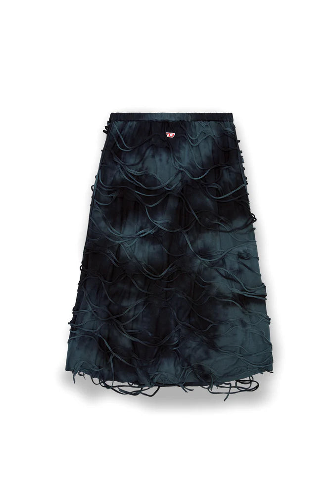 Midi skirt with floating strands