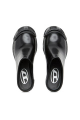 D-Hammer-High-heel mules with Oval D plaque