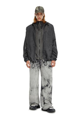 Track pants in burnout plated jersey