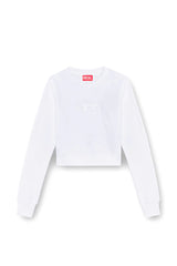Cropped sweatshirt with cut-out logo