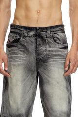 5-pocket pants with layered leg