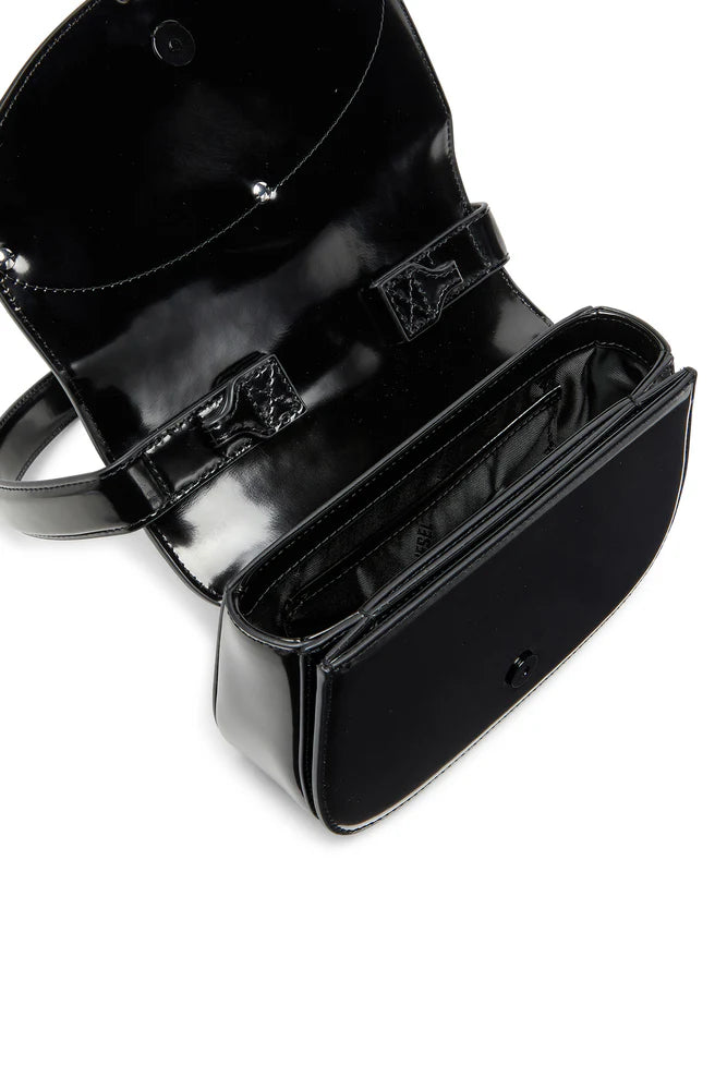 1DR-Iconic shoulder bag in mirrored leather