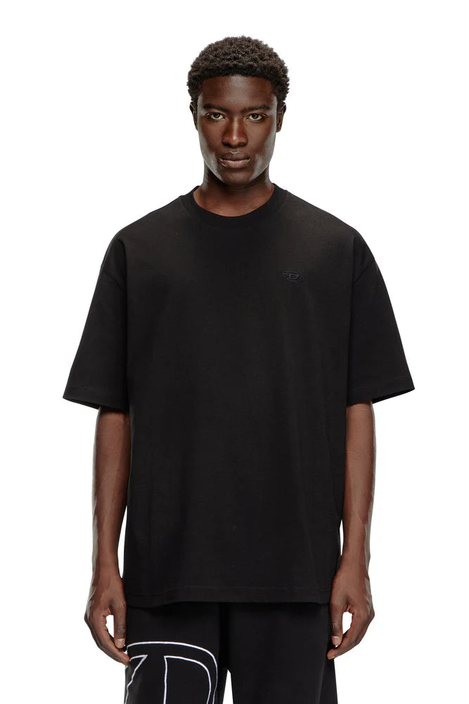 T-shirt with maxi oval D embroidery
