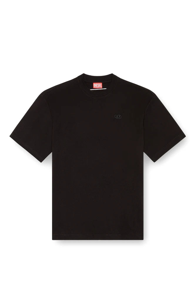 T-shirt with maxi oval D embroidery