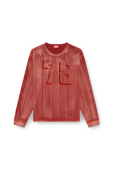 Long-sleeve T-shirt with brushstroke fading
