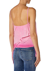 Fluid camisole with destroyed layers