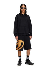 Sweat shorts with bleached logo