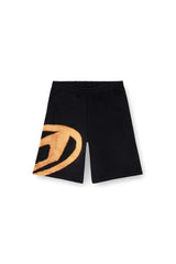 Sweat shorts with bleached logo
