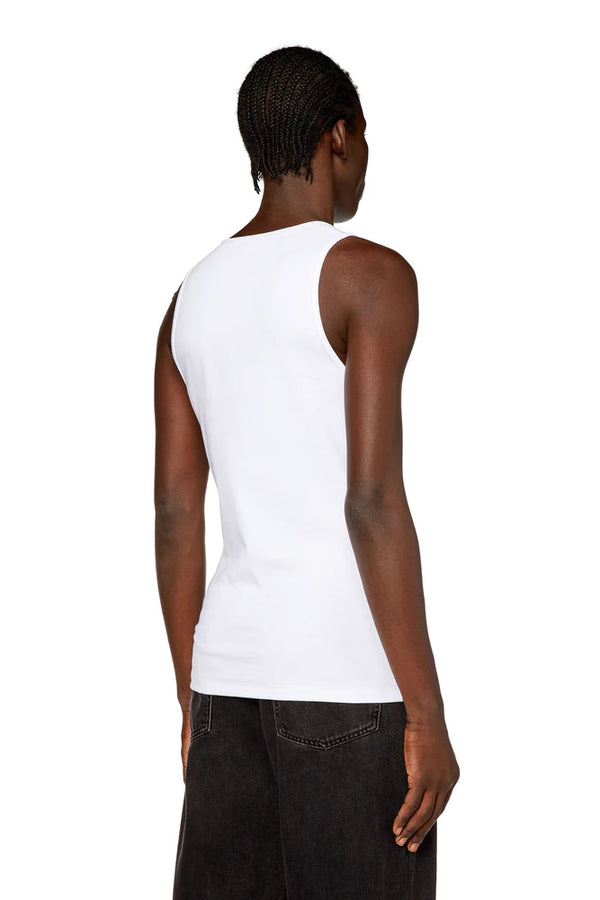 Tank top with mini D logo patch