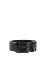 Leather Belt With Star Logo Buckle