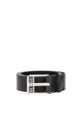 Leather Belt With Star Logo Buckle