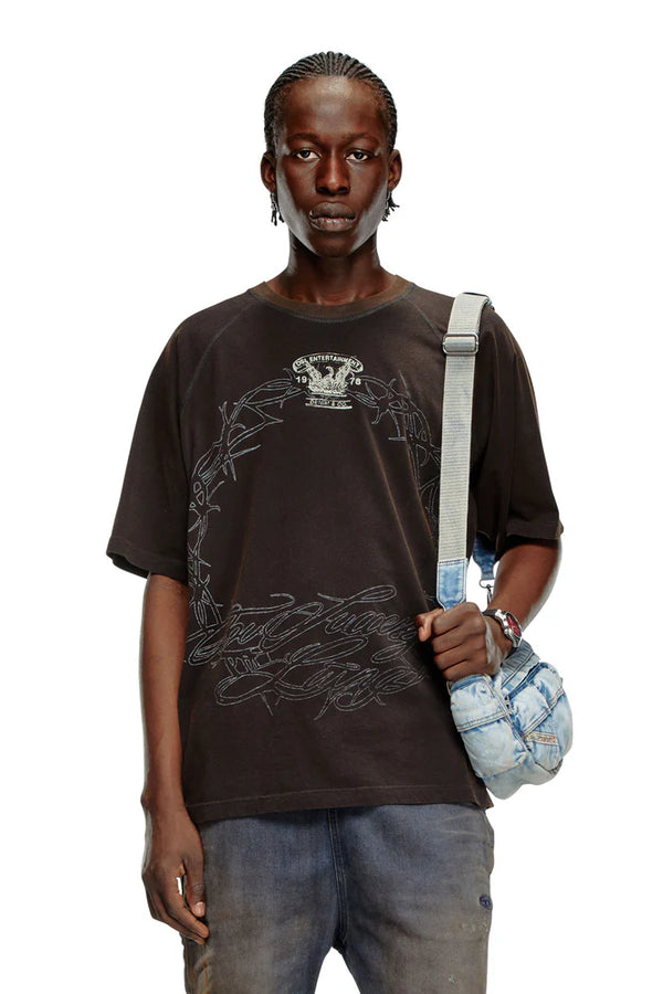 T-Shirt With Inside-Out Print