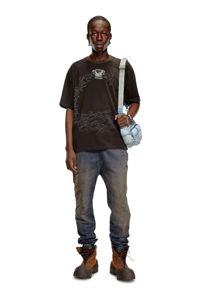 T-Shirt With Inside-Out Print