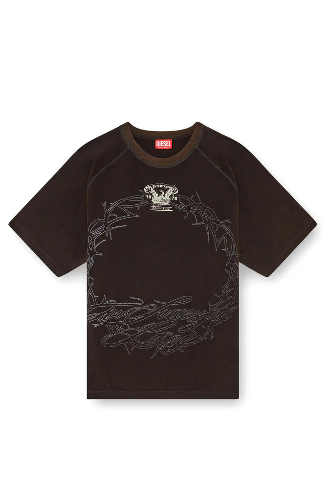 T-Shirt With Inside-Out Print