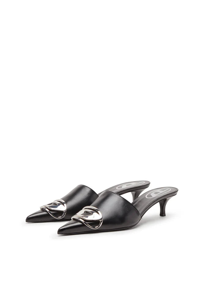 D-Venus-Kitten-Heel Mules In Nappa Leather