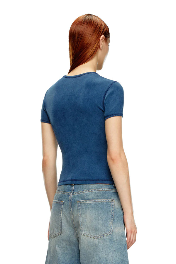 T-Shirt With Winged Diesel Foil Print