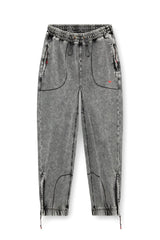 Faded Track Pants With Toggle Waist