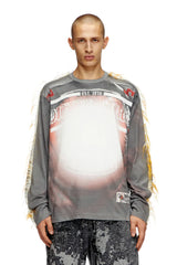 Long-Sleeve T-Shirt With  Fuzzy Trims
