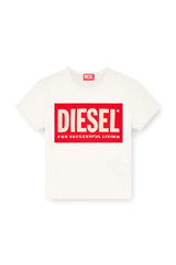 T-Shirt With Devoré Biscotto Logo