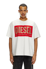 T-Shirt With Devoré Diesel Logo