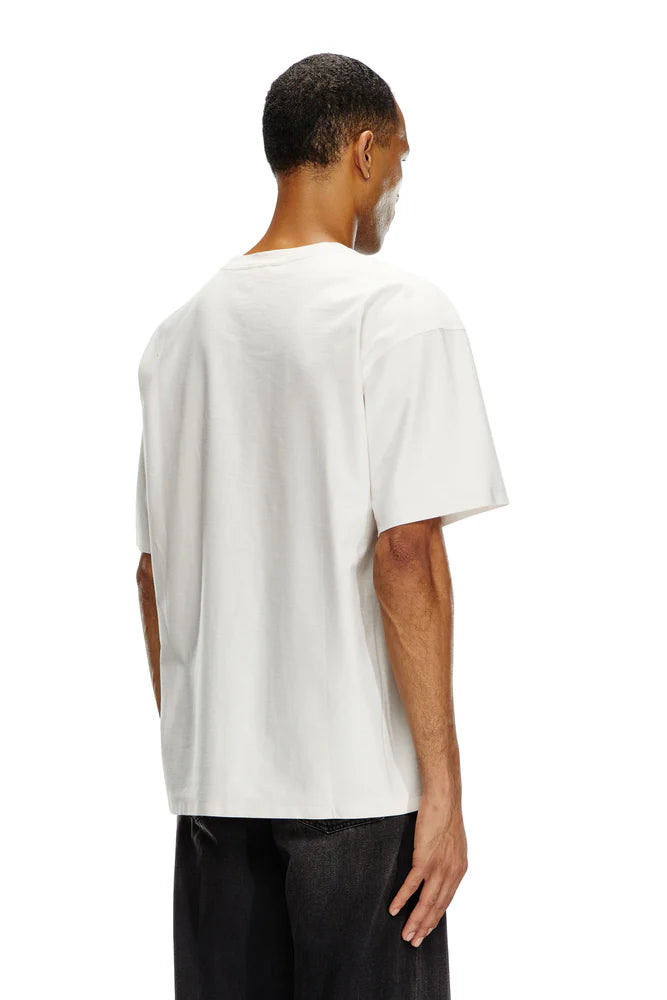 T-Shirt With Devoré Diesel Logo