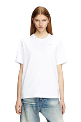 T-shirt with micro-embroidered logo