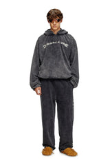 Track Pants With Denim Effect