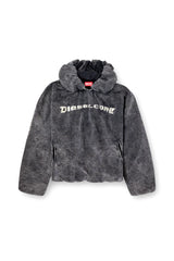 Hoodie With Denim Effect