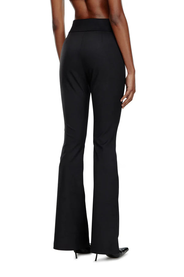 Twill pants with metal Oval D plaque