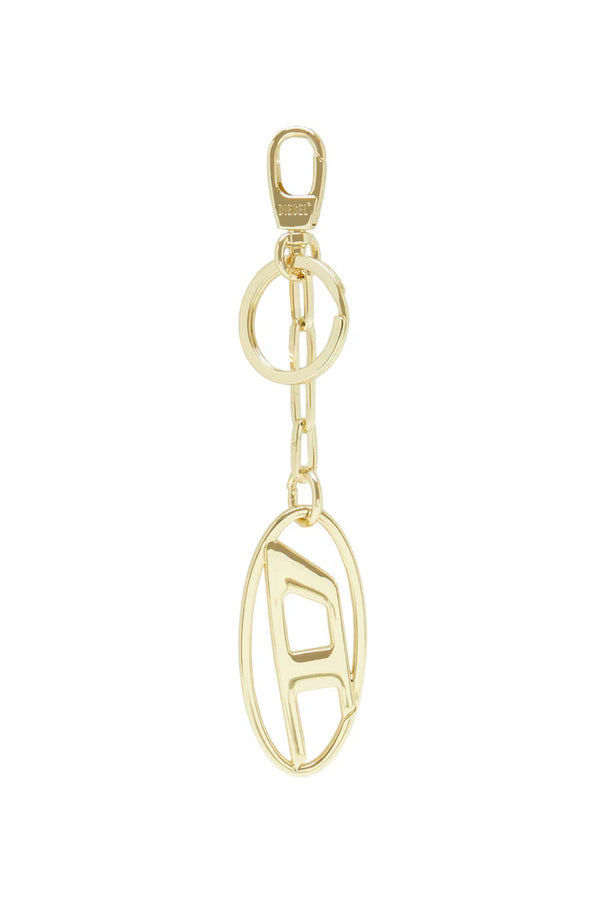 Metal keyring with logo plaque