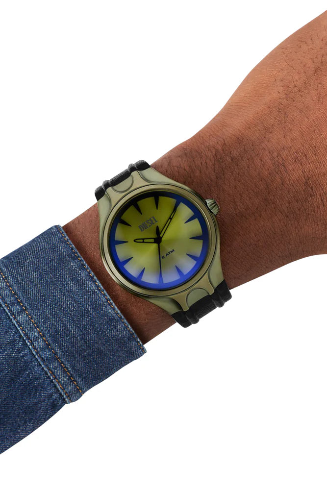 Streamline three-hand stainless steel watch