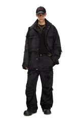 Cargo pants in cotton dobby