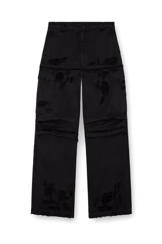 Cargo pants in cotton dobby