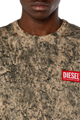 Treated T-shirt with raindrop effect