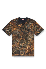 Dirty-effect T-shirt with logo lettering