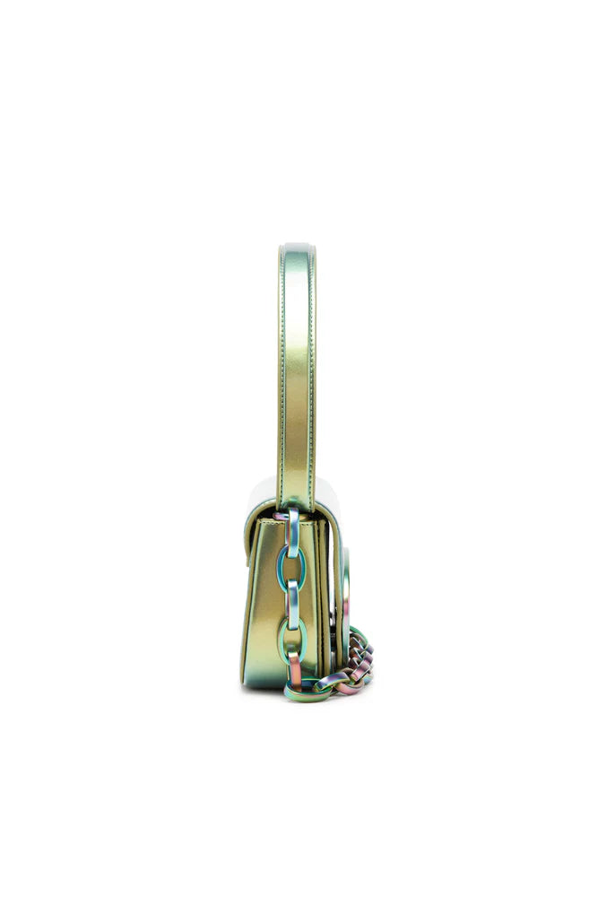 1DR-Iconic shoulder bag with iridescent effect