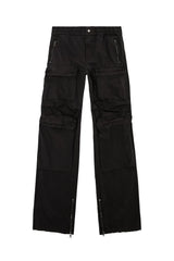 Cargo pants in garment-dyed twill