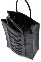 Dsl 3D M-PU tote bag with embossed logo