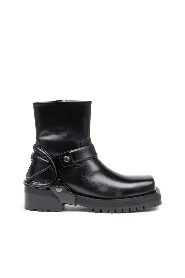 D-Texan-Harness boots in polished leather