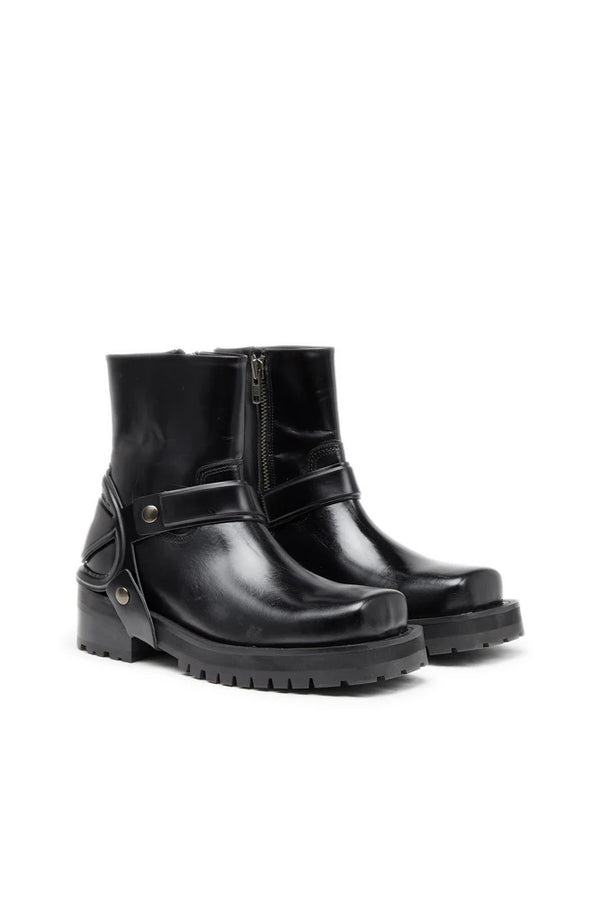 D-Texan-Harness boots in polished leather