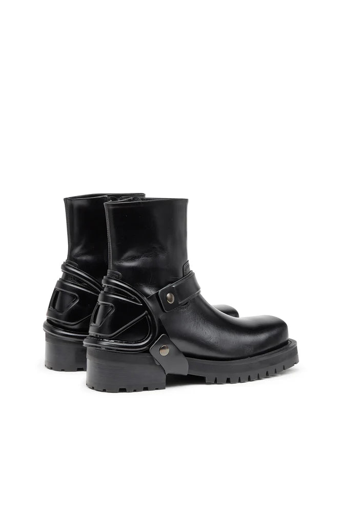 D-Texan-Harness boots in polished leather