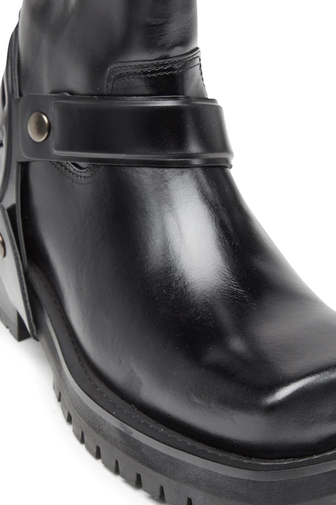 D-Texan-Harness boots in polished leather