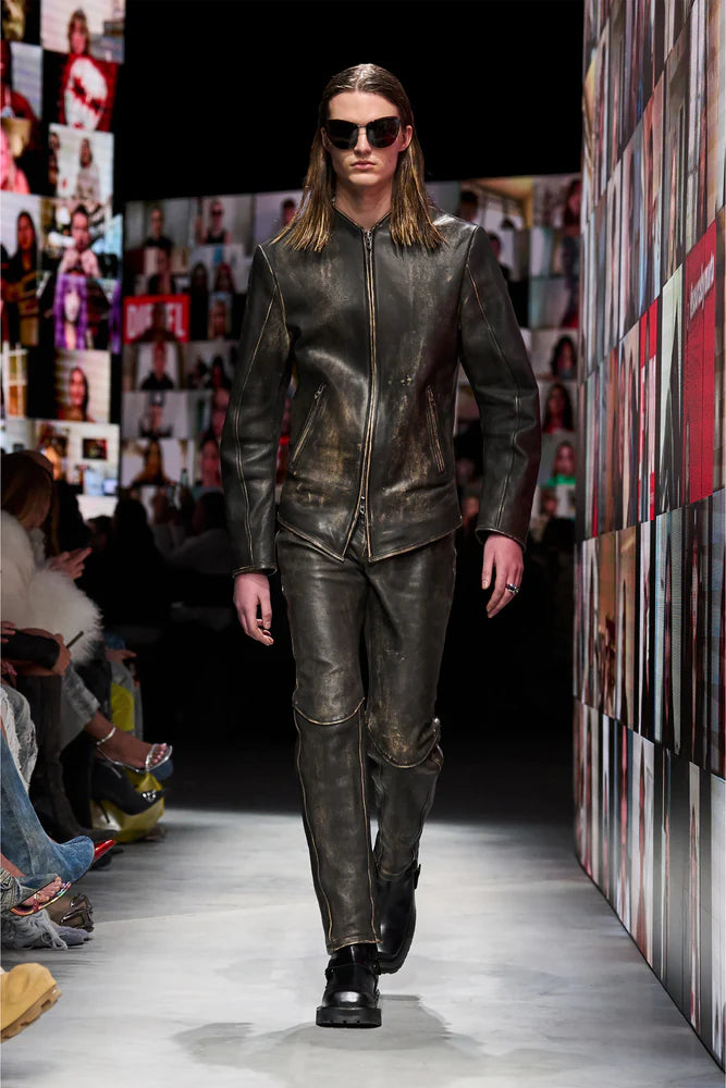D-Texan-Harness boots in polished leather