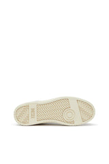 S-Oval Skate-Fabric-panelled leather sneakers