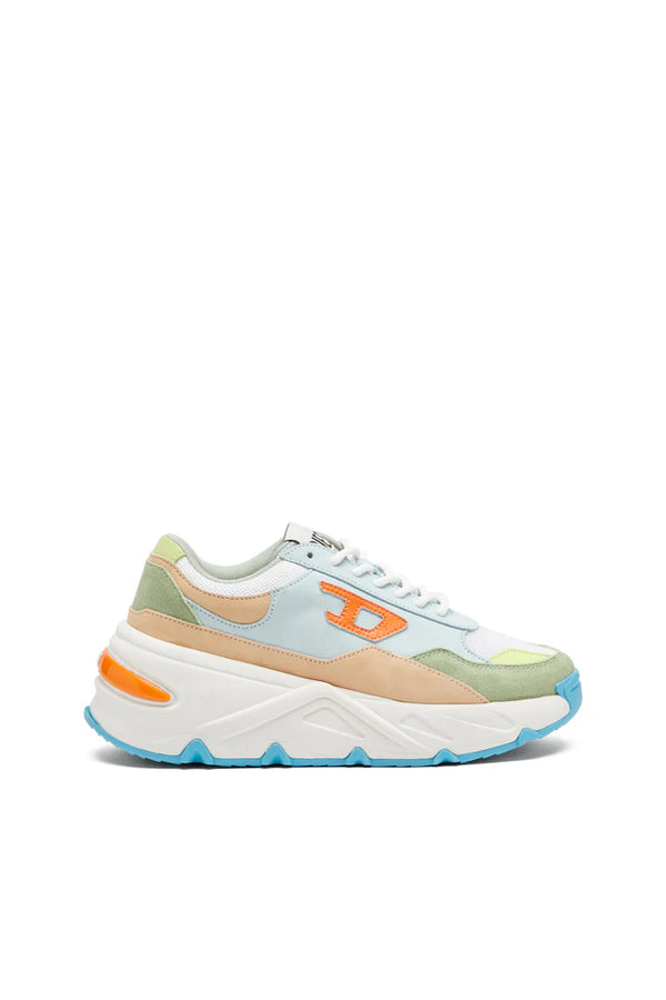 S-Savannah-Platform sneakers in suede and mesh