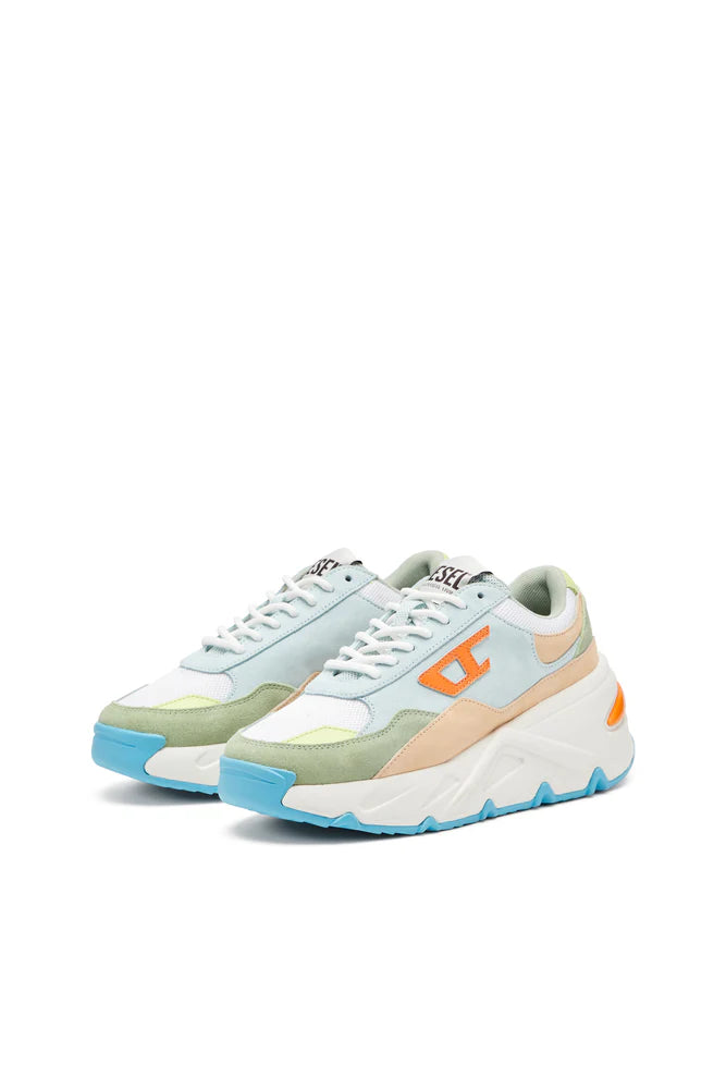 S-Savannah-Platform sneakers in suede and mesh
