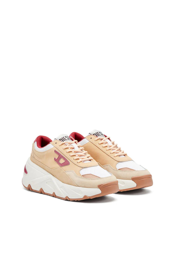 S-Savannah-Platform sneakers in suede and mesh