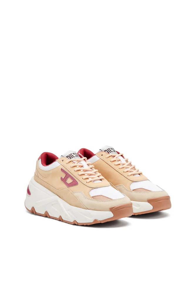 S-Savannah-Platform sneakers in suede and mesh