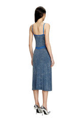 Strappy dress with underwear detail