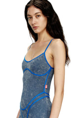 Strappy dress with underwear detail